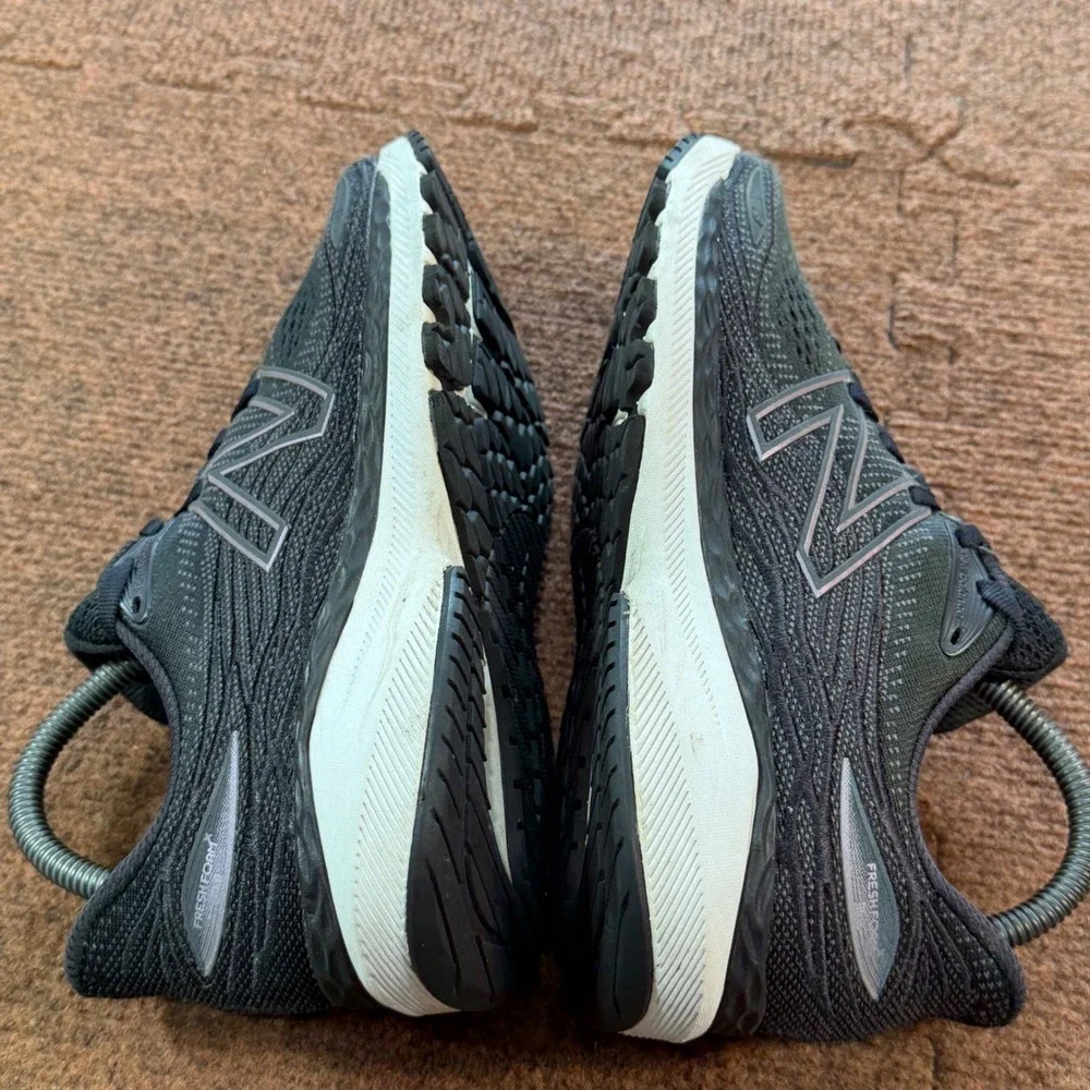 B- New Balance Fresh Foam 860 v12 Black White Running Shoes W860B12 Womens gym